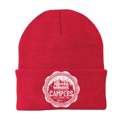 Camping Seal Embroidered Beanie